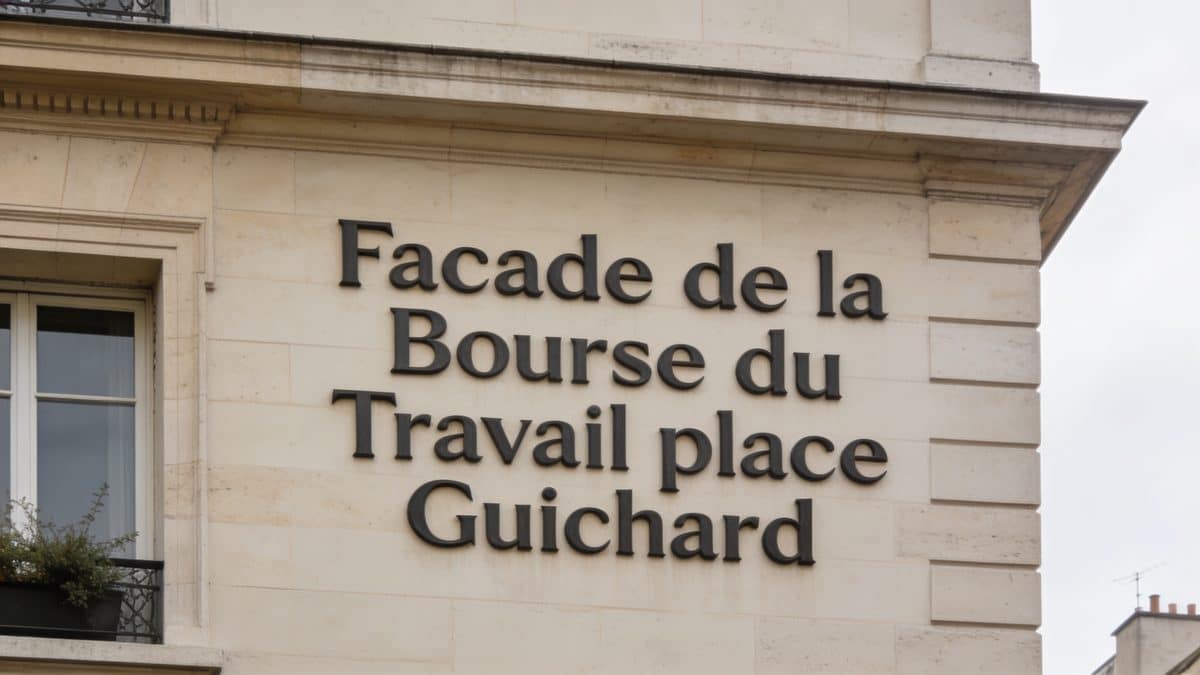 Facade de la Bourse du Travail place Guichard