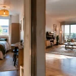 Petit studio a gauche et grand logement a droite