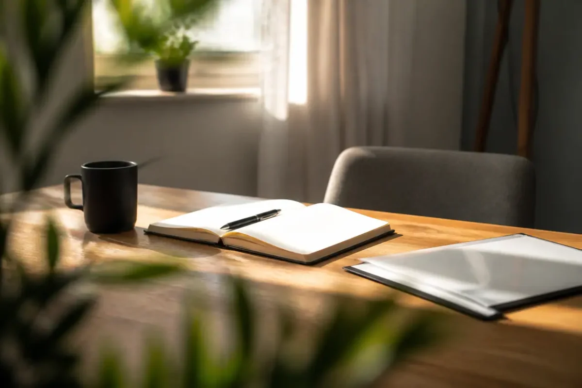 Un recruteur prend des notes face a un candidat